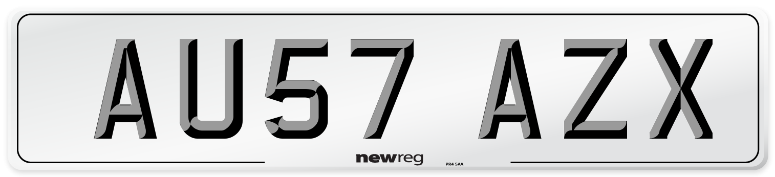 AU57 AZX Number Plate from New Reg